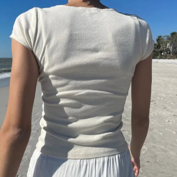 Starla Scalloped Trim Top - Picture 3 of 3